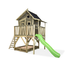 Load image into Gallery viewer, EXIT Crooky 550 wooden playhouse - grey-beige
