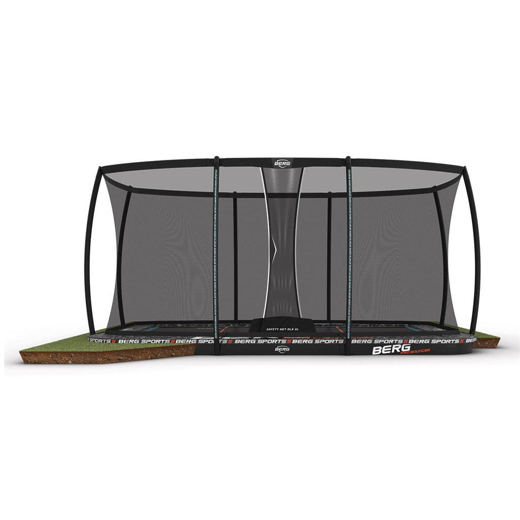 BERG SPORTS Ultim Pro Bouncer FlatGround 500 + Safety Net XL