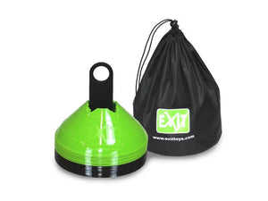 EXIT marker cones (20 pieces) - green/black