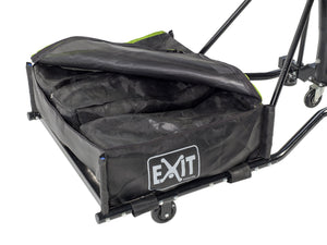 EXIT Galaxy portable basketball backboard on wheels - green/black