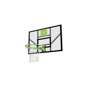 EXIT Galaxy basketball backboard with hoop and net - green/black