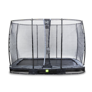 EXIT Elegant ground trampoline 244x427cm with Economy safety net