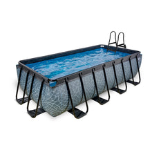 Load image into Gallery viewer, EXIT Stone pool 400x200x100cm, 540x250x100cm with sand filter pump - grey
