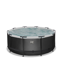 Load image into Gallery viewer, EXIT Black Leather pool with filter pump - black
