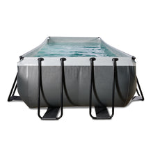 Load image into Gallery viewer, EXIT Black Leather pool 400x200x122cm, 540x250x122cm with filter pump - black
