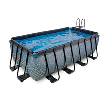 Load image into Gallery viewer, EXIT Stone pool 400x200x122cm, 540x250x122cm with sand filter pump - grey
