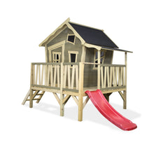 Load image into Gallery viewer, EXIT Crooky 350 wooden playhouse - grey-beige
