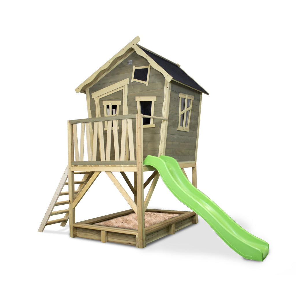 EXIT Crooky 500 wooden playhouse - grey-beige